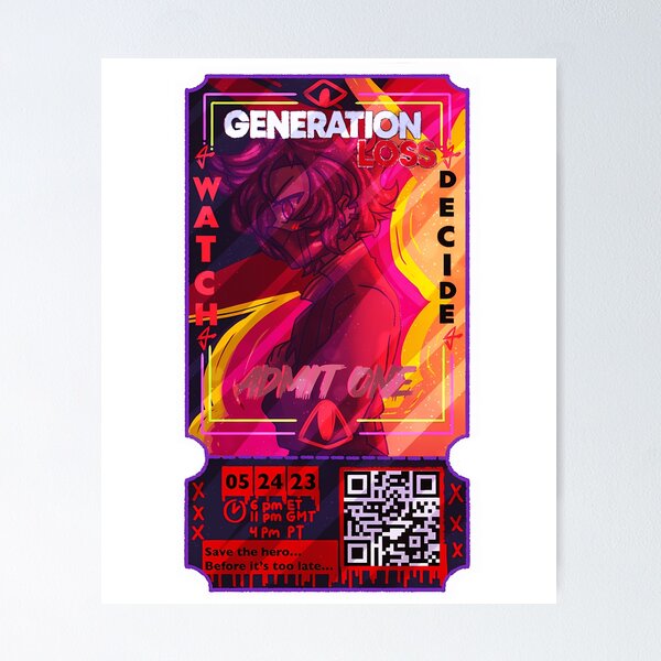Item preview, Ranboo Generation Loss Ticket - Support Palestinian Charities designed and sold by J-amieMay-o.