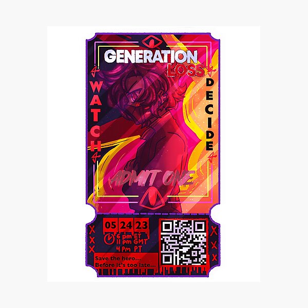 Item preview, Ranboo Generation Loss Ticket - Support Palestinian Charities designed and sold by J-amieMay-o.