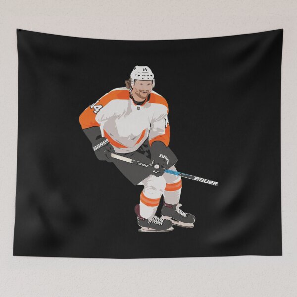 Item preview, Orange Ice Hockey Player Number 14  designed and sold by Jamrpenter.