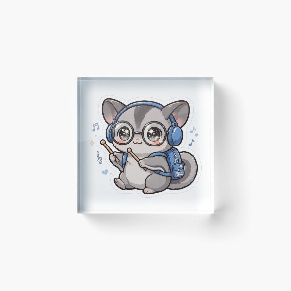 Item preview, Kawaii Sugar Glider Music School Drummer designed and sold by Wildlife-Walk.