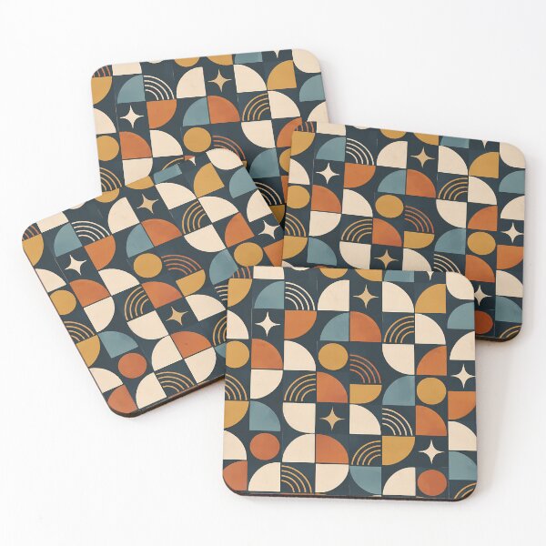 Item preview, Mid Century Modern Geometric Retro Pattern designed and sold by VOLLOS.