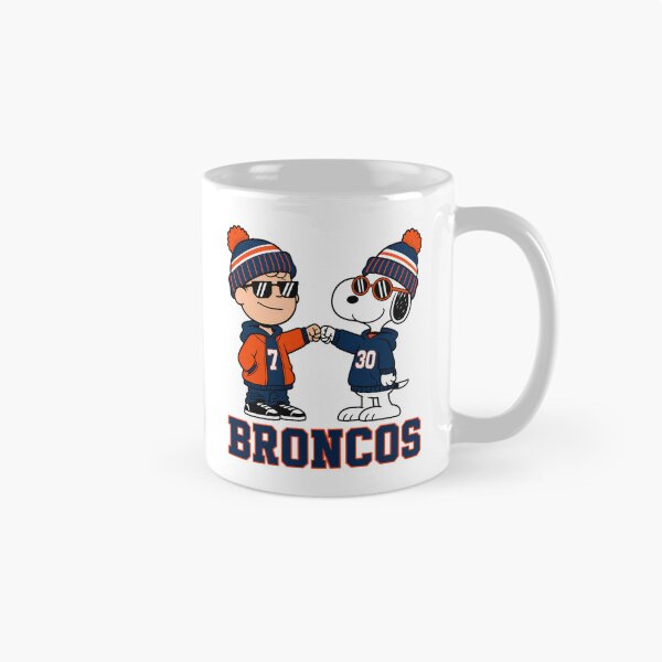 Item preview, Charlie Brown & Snoopy Denver Broncos Football Retro F259 designed and sold by GLUVY-THEME.