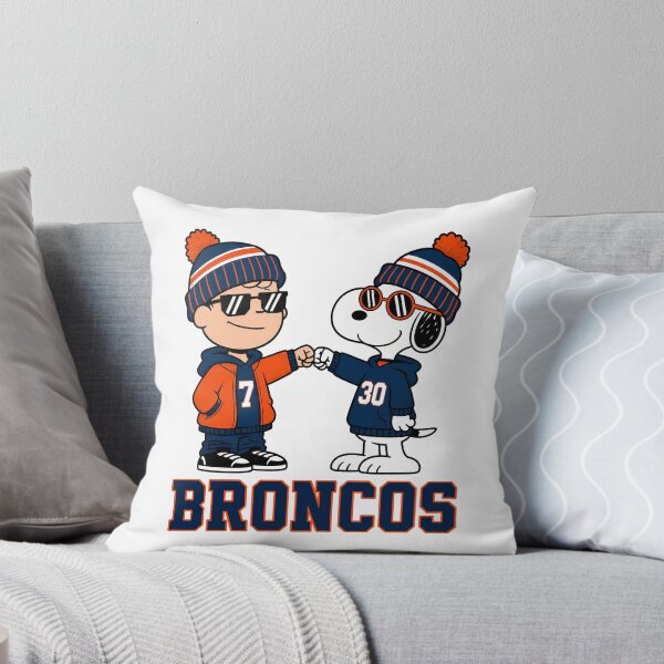 Item preview, Charlie Brown & Snoopy Denver Broncos Football Retro F259 designed and sold by GLUVY-THEME.