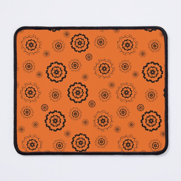 Item preview, Snowflakes Pattern 2 - Halloween Orange and Black Inverse designed and sold by Daniel Bevis Design.