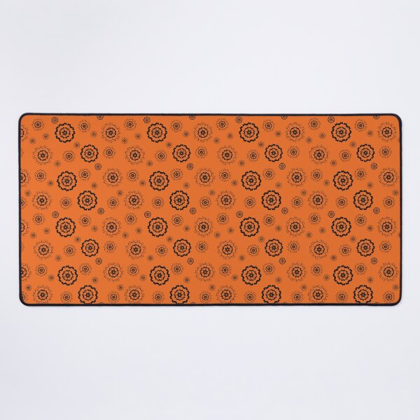Item preview, Snowflakes Pattern 2 - Halloween Orange and Black Inverse designed and sold by Daniel Bevis Design.