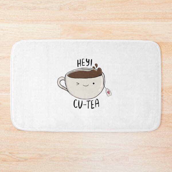 Item preview, Cute Hey Cu Tea Pun Coffee Tea Cup Illustration designed and sold by Paola Antieri.