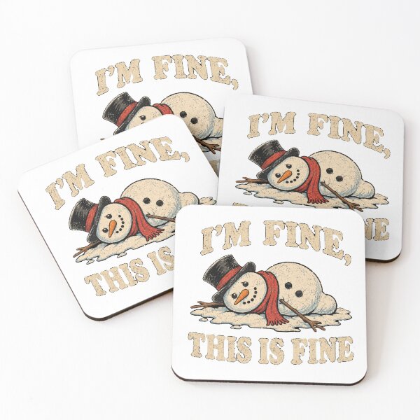 Item preview, I'm Fine This Is Fine Snowman designed and sold by TheEndDesign.