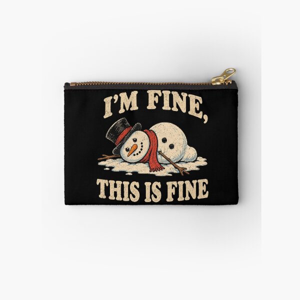 Item preview, I'm Fine This Is Fine Snowman designed and sold by TheEndDesign.