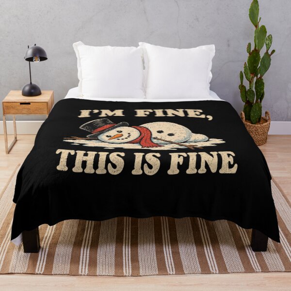 Item preview, I'm Fine This Is Fine Snowman designed and sold by TheEndDesign.