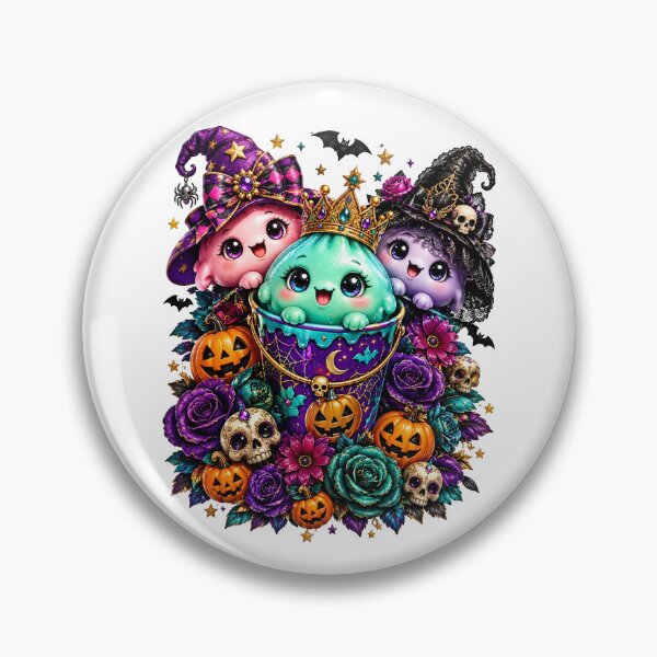 Item preview, Halloween Cute Spirits Crown Bucket Pumpkins designed and sold by Sovereign Supply Co..