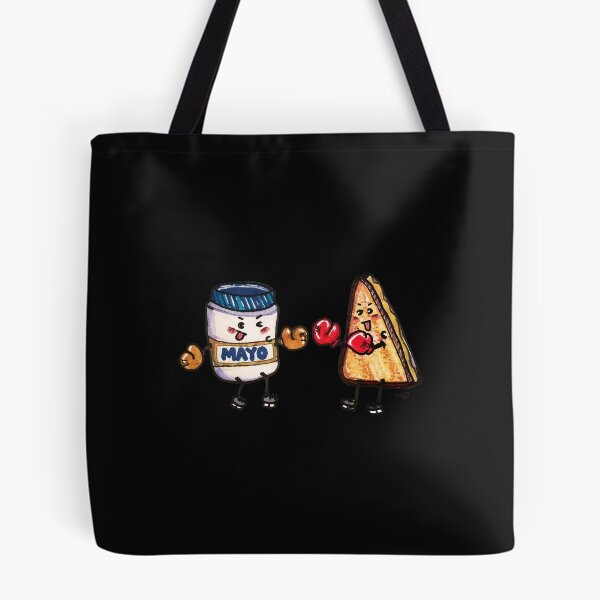 Item preview, Playful Mayo vs Grilled Cheese Boxing Match Illustration designed and sold by Jamrpenter.