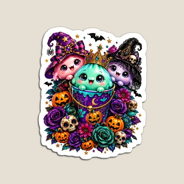 Item preview, Halloween Cute Spirits Crown Bucket Pumpkins designed and sold by Sovereign Supply Co..