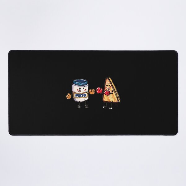 Item preview, Playful Mayo vs Grilled Cheese Boxing Match Illustration designed and sold by Jamrpenter.