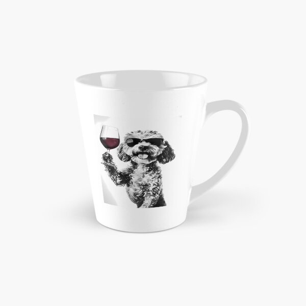 Item preview, Cockapoo Dog Drinking Red Wine  Wearing Sunglasses designed and sold by uyndonG-rey.