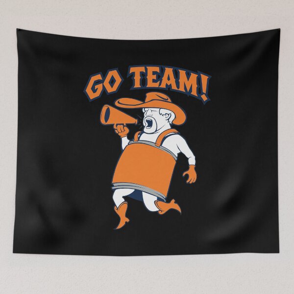 Item preview, Drum Man Cowboy Megaphone Mascot designed and sold by MavisMante.
