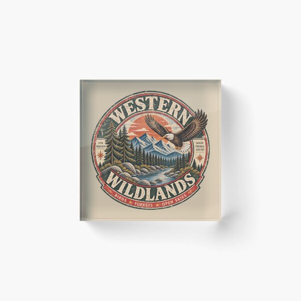 Item preview, Wild Lands Vintage Wilderness Eagle Mountain designed and sold by IRYNASHOP.