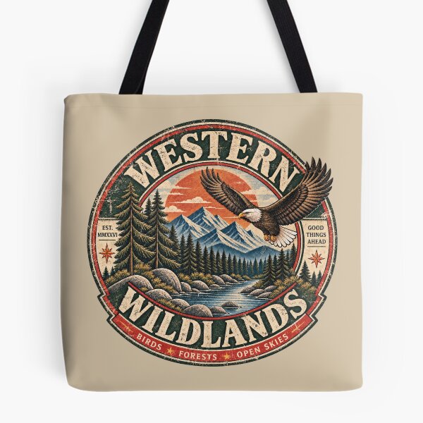 Item preview, Wild Lands Vintage Wilderness Eagle Mountain designed and sold by IRYNASHOP.