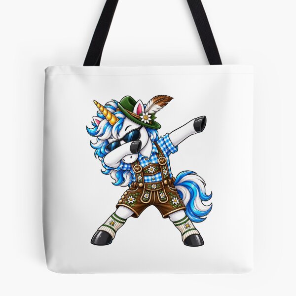 Artikelvorschau, Dabbing Einhorn Lederhose Blau Trachtenersatz entworfen und verkauft von Radixbarny.