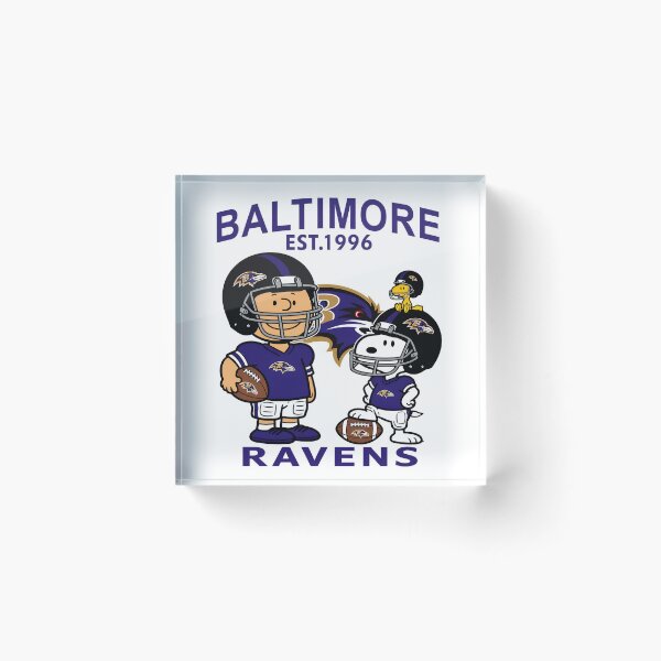 Item preview, Baltimore Ravens Peanuts Football  designed and sold by PunSprout.