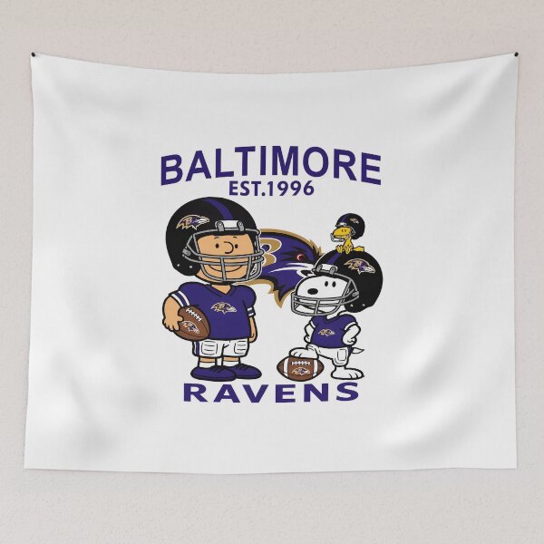 Item preview, Baltimore Ravens Peanuts Football  designed and sold by PunSprout.