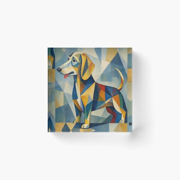 Item preview, Geometric Dog Portrait designed and sold by Beyond Threaded.