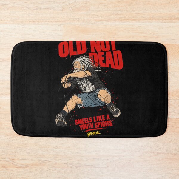 Item preview, Old Not Dead Smeels Like A Youth Spirits - Funny Grunge Parody designed and sold by BRTHRCNK01.