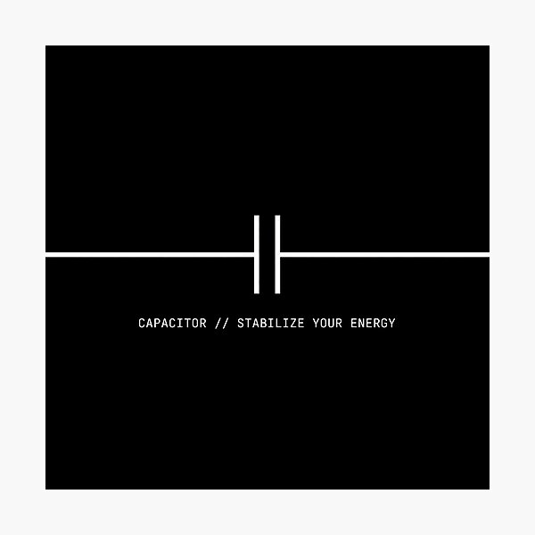 Item preview, Minimalist Capacitor Circuit Balance Tech Graphic T-Shirt designed and sold by BeardWave.
