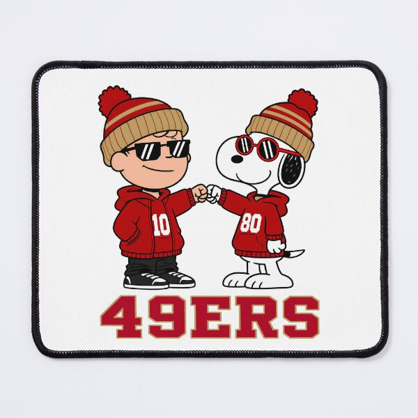 Item preview, Charlie Brown & Snoopy San Francisco 49ers Football Retro F260 designed and sold by GLUVY-THEME.
