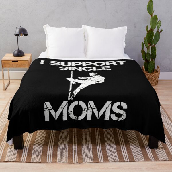 Item preview, I Support Single Moms Distressed Pole Dance designed and sold by Hommatewel.