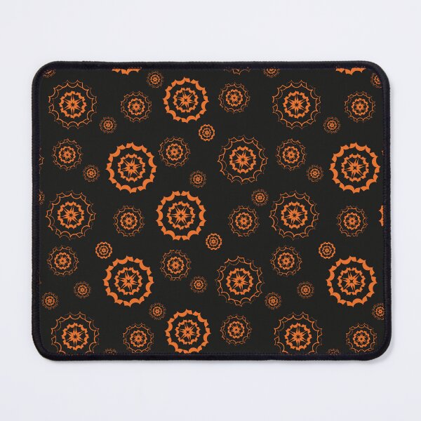 Item preview, Snowflakes Pattern 2 - Halloween Orange and Black designed and sold by Daniel Bevis Design.