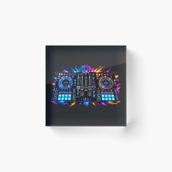 Item preview, Neon DJ Controller Music Mixing Deck designed and sold by Tee-Shirt-Topia.