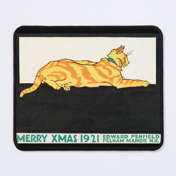 Item preview, Merry Xmas 1921 by Edward Penfield – Vintage Christmas Poster designed and sold by EmeraldeaArt.