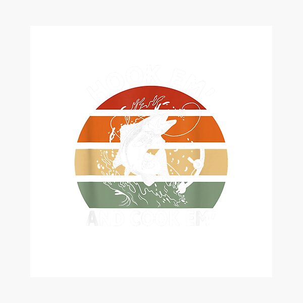 Item preview, Hook Em And Cook Em Fishing T-Shirt designed and sold by viinnzArt.