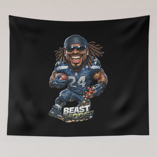 Item preview, Beast Mode Football Legend Caricature designed and sold by MavisMante.