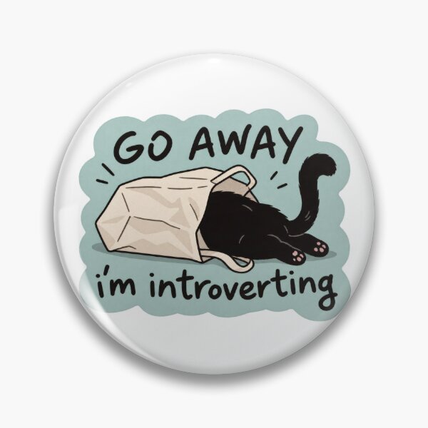 Item preview, Go Away I’m Introverting – Funny Introvert Cat designed and sold by H-Tsvetkova.