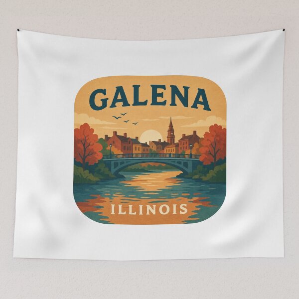 Item preview, Galena Illinois: Historic River Sunset designed and sold by CircinusStore.