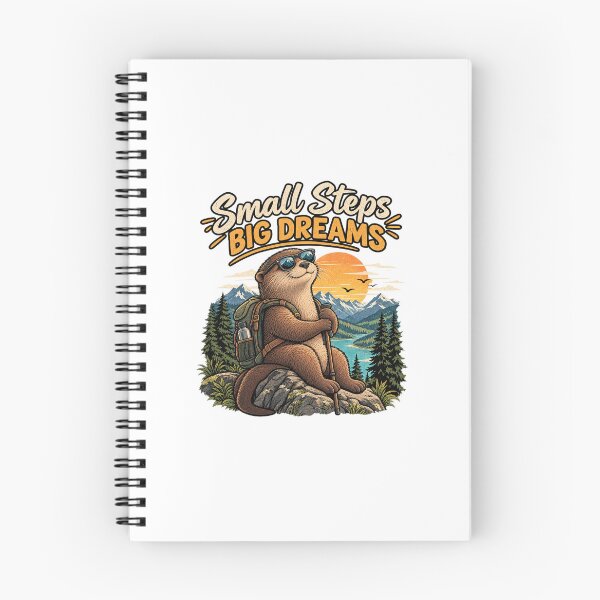 Item preview, Otter Hiking Mountain Adventure Vintage Illustration designed and sold by lovepower.