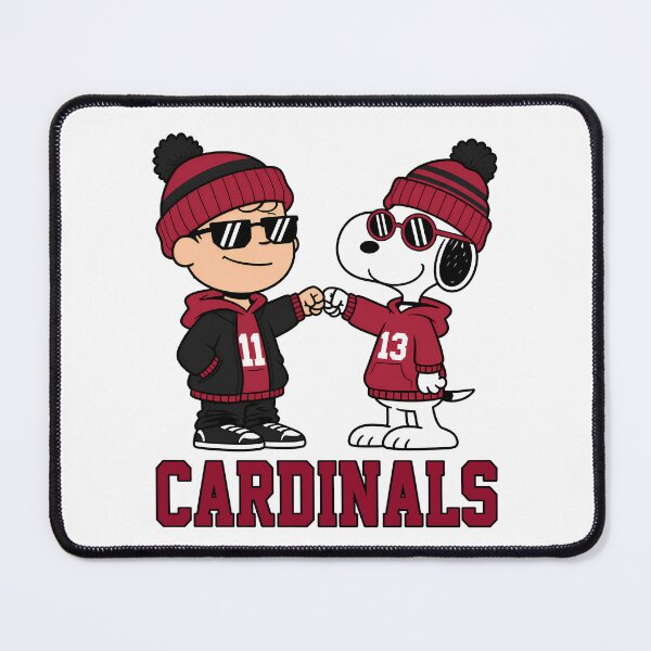 Item preview, Charlie Brown & Snoopy Arizona Cardinals Football Retro F261 designed and sold by GLUVY-THEME.
