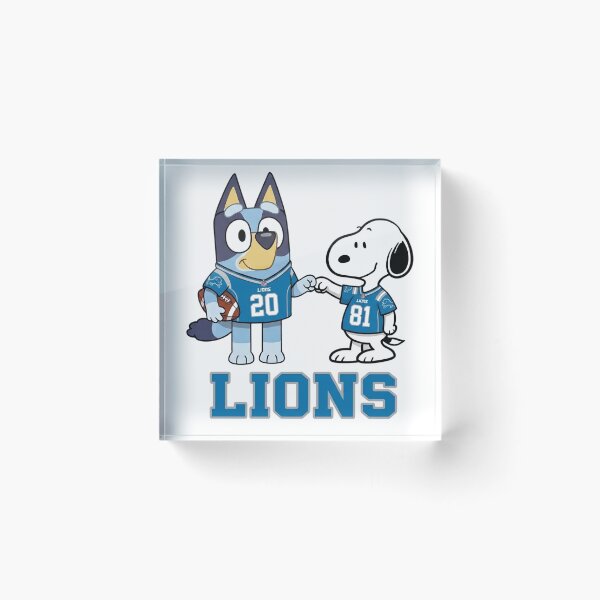 Item preview,  Bluey And Snoopy Detroit Football Buddies designed and sold by DamianRoy88.