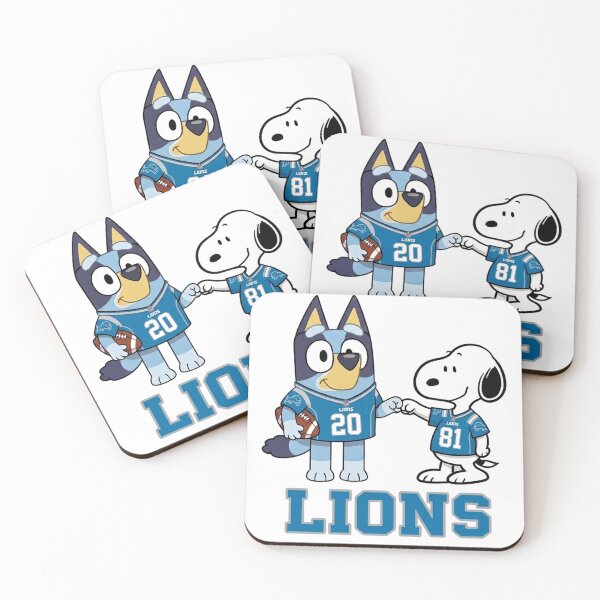 Item preview,  Bluey And Snoopy Detroit Football Buddies designed and sold by DamianRoy88.