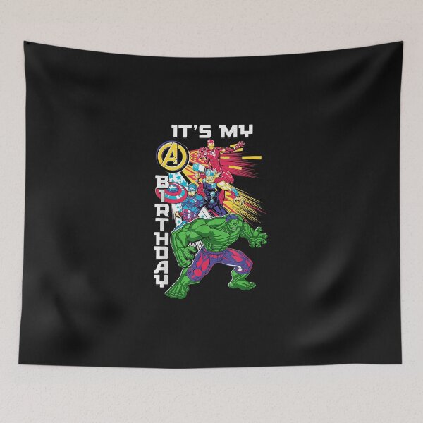 Item preview, Marvelzz Super Heroes Avengersss Team & Logo It’s My Birthday designed and sold by deepbsimran.