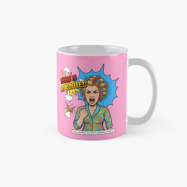 Item preview, Where Is My Coffee Retro Angry Woman Illustration designed and sold by littleblued.