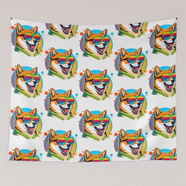Item preview, Colorful Kawaii Gangsta Shiba Inu designed and sold by uyndonG-rey.