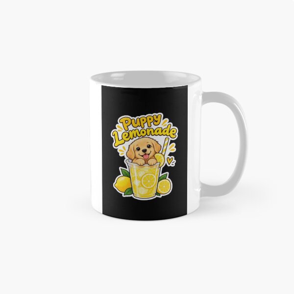 Item preview, Cute Puppy Lemonade – Adorable Dog Drinking Lemonade Summer Sticker designed and sold by trendydesign422.
