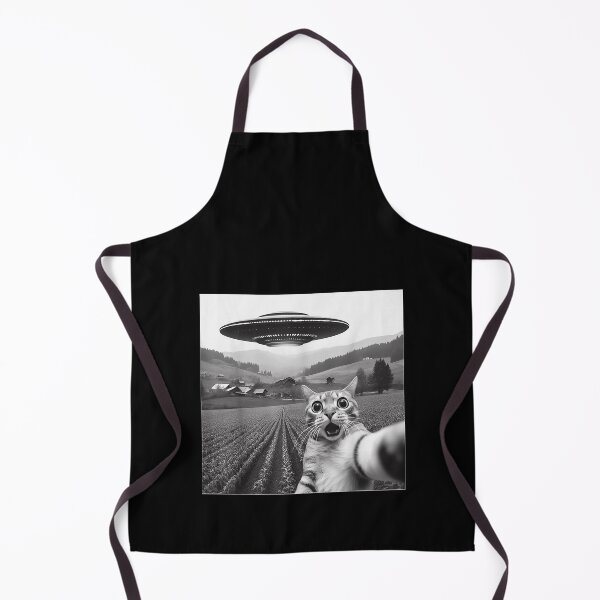 Item preview, Cat Selfie With Alien UFO Funny Cat Gifts For Men Women Kid designed and sold by NgumohaLanke.