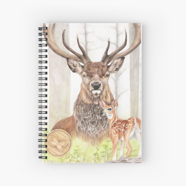Native American Astrology sign Deer (gemini) Spiral Notebook