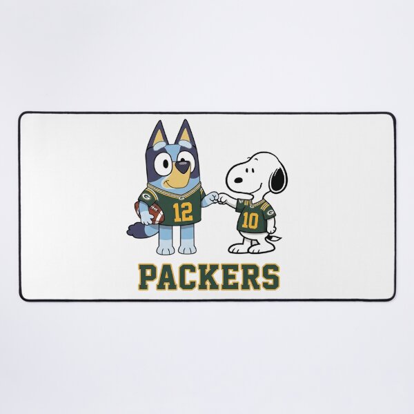Item preview, Bluey And Snoopy Green Bay Football Buddies designed and sold by DamianRoy88.