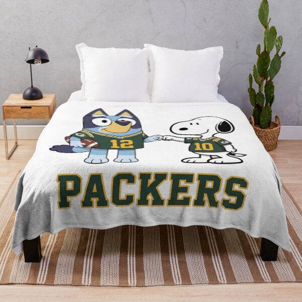 Item preview, Bluey And Snoopy Green Bay Football Buddies designed and sold by DamianRoy88.
