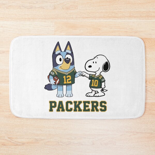 Item preview, Bluey And Snoopy Green Bay Football Buddies designed and sold by DamianRoy88.