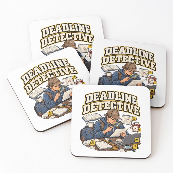 Item preview, Deadline Detective – Funny College Student Study Humor designed and sold by Print-Mingle01.